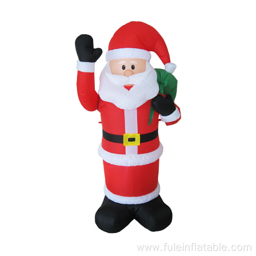 Inflatable santa waving right arm claus decoration